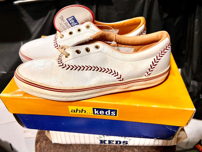Vintage 1992 Keds Championship Series Red Baseball Stitch Etsy