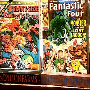 Fantastic Four #97 March 1970 1st Creature from the Lost Lagoon!  /Giant Size Fantastic Four #6 Dec. 1975 First app Annihilus, 1st Franklin