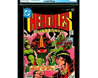 Hercules Unbound #12 CGC 9.0 August 1977 Last Issue in Series DC Comics.