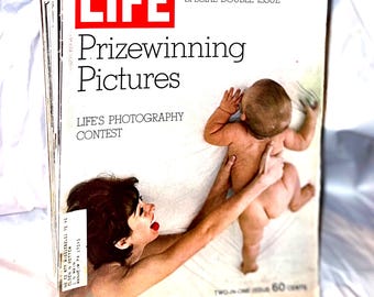 Life Magazine 1960’s Double Issue. Cover Price 0.60 cents. Prize Winning Pictures.