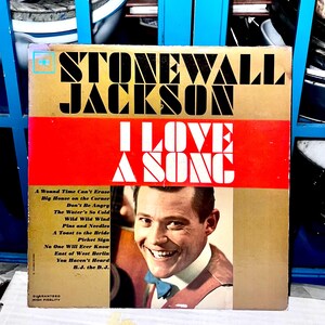 Stonewall Jackson - LP Vinyl Album - I Love A Song