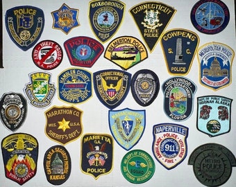 Police Patch Collections! Sheriff Dept. State Troopers.  Austin Texas, Hoonah Alaska,  Nashville Special Weapons and Tactics
