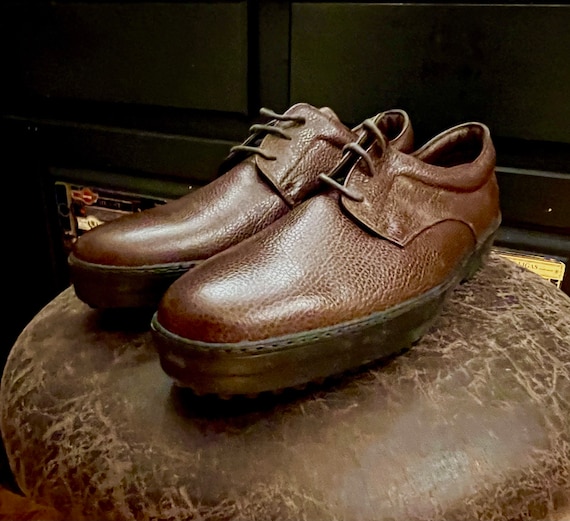 Vintage Italian Leather Shoes Made in Italy! Bobb… - image 8