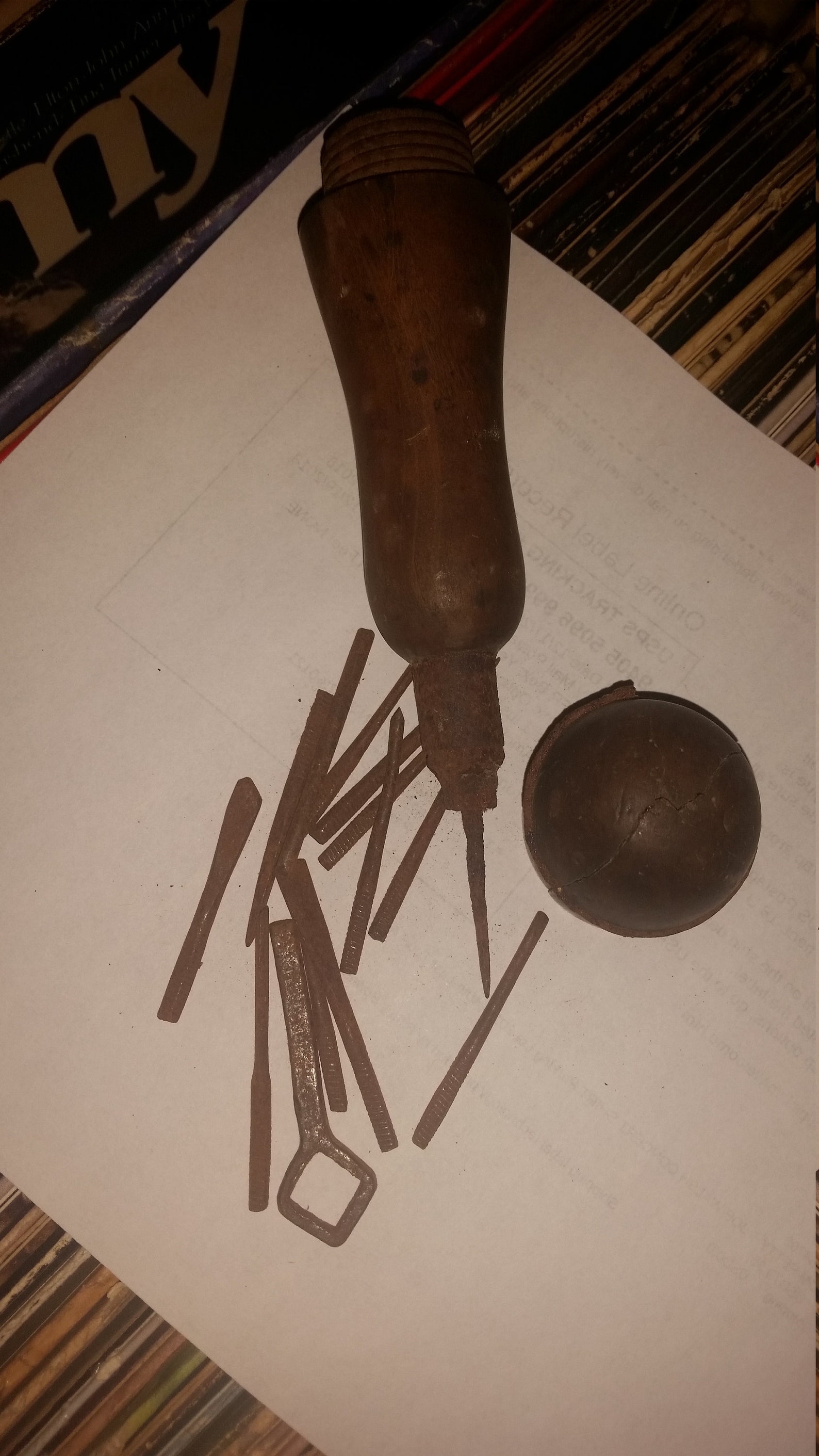 Antique Sewing Awl Kit W/ Storage and Several Needles in Etsy