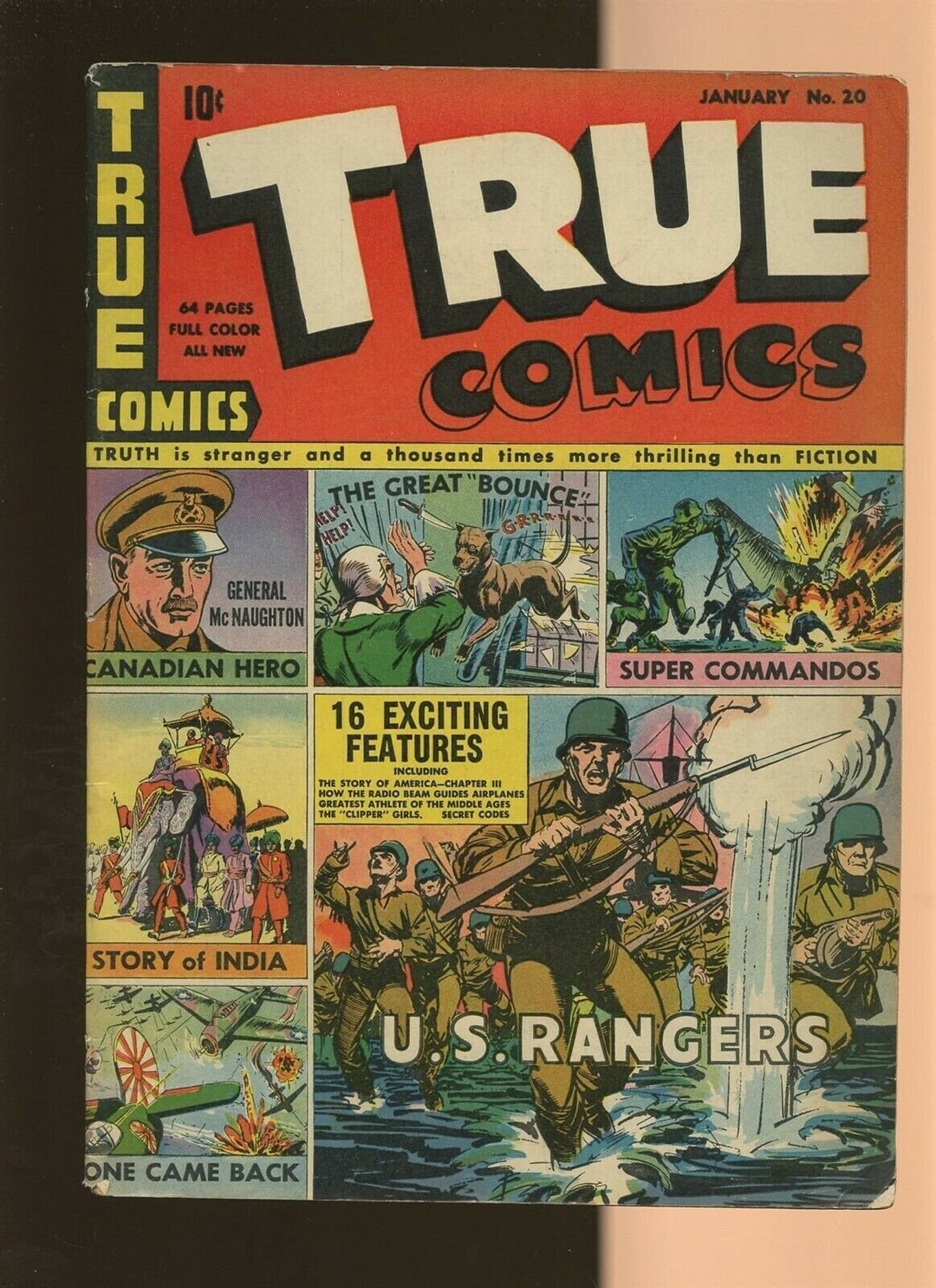 and　1941　1943.　20.　日本　Published　Jan　Biography　Etsy　True　Comics