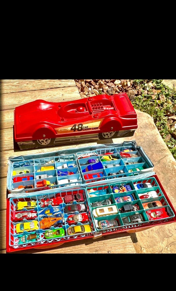 Matchbox Linsey Red Indy Race Car 48 Carrying Cases Holds 48 Each