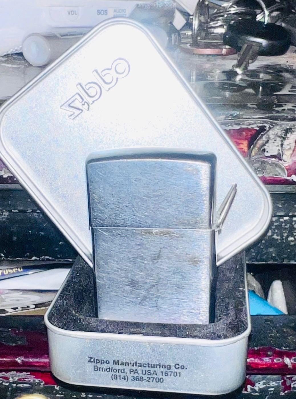 Vintage 1991 Loss Proof Windproof Zippo W Tach-a-loop. Classic
