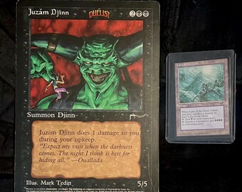 MTG Juzam Djinn Wizards of the Coast MTG - Oversize Cards (6” X 9