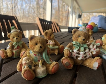 Lot of 9 Vintage Enesco “Cherished Teddies” Collector Bears by Priscilla Hillman