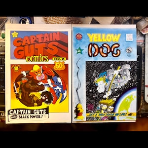 Captain Guts #2 & Yellow Dog #21 Vintage 1970-1971 Larry Welz Underground Comic Books Highly Collectible Comix. Mature Content. Adults Only