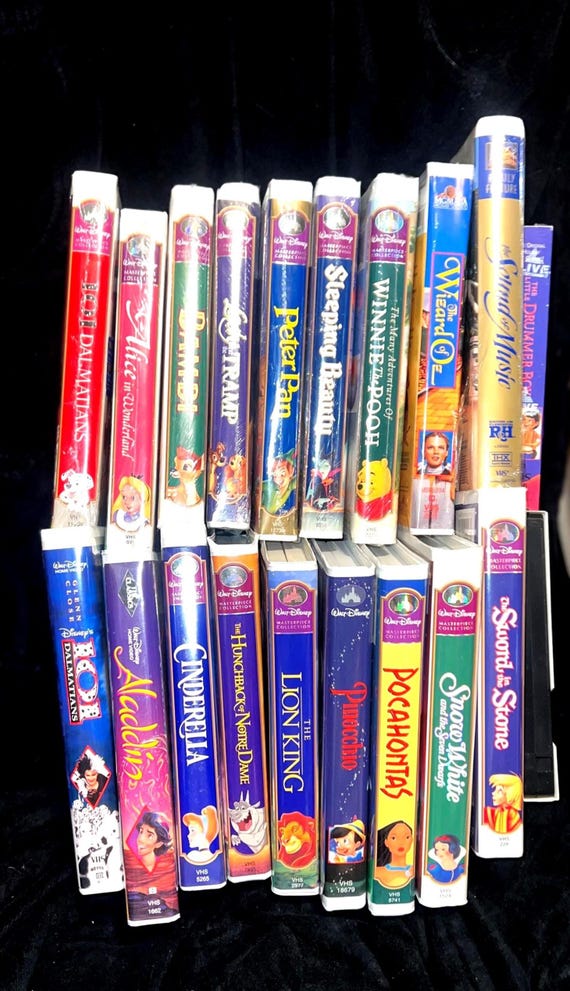 Big Disney + Collection Classic Full Length Movies Many Sealed VHS