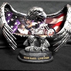 Harley Davidson Live to Ride Ride to Live 1st in the Ride Hard Die Free  Bradford Exchange Ltd 2003 Series. Numbered Motorcycle Collectable