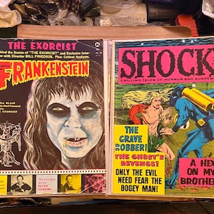 Castle of Frankenstein #22 Jan 1, 1974 The Exorcist! AND Shock #5 Jan 1970 Horror Stanley featuring tales of maniacs, monsters & the undead