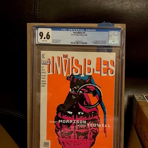 The Invisibles #1 CGC  9.6. 1994 First issue of Grant Morrisons DC Comics series. Netflix series in the works staring.