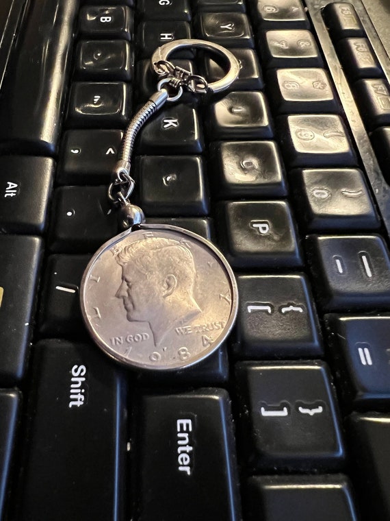 John F. Kennedy Keychain Half Dollar/50 cent piece