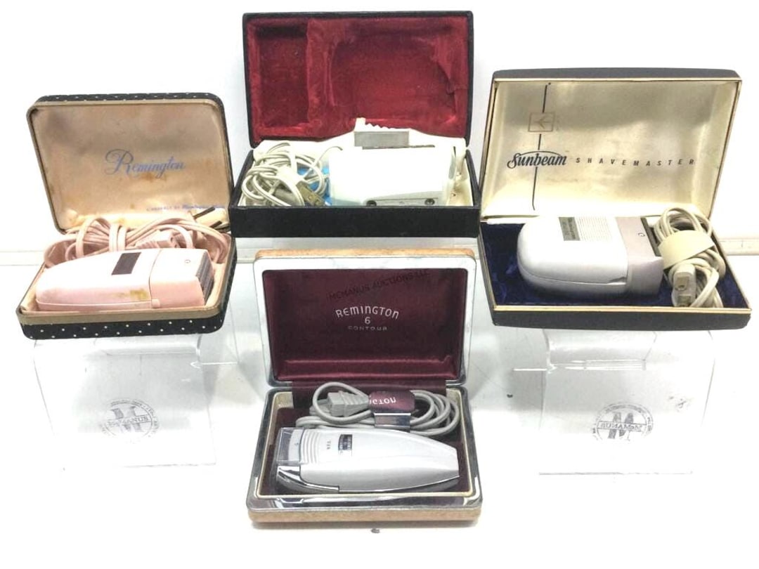 Vintage Electric Razors. Remington: Noiseless, Duchess, Contour and ...