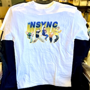 NSYNC Vintage 90s Boy Band T-Shirt 1999 New without tags. Unworn and unwashed. Graphic in perfect condition Kids Large (14-16) 26L, 19 p-p