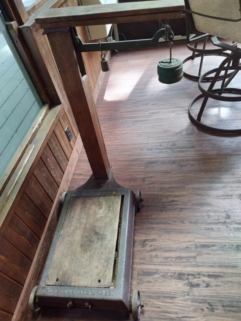 Antique Buffalo Scale Works Cast Iron Buffalo Scales With Cast Etsy