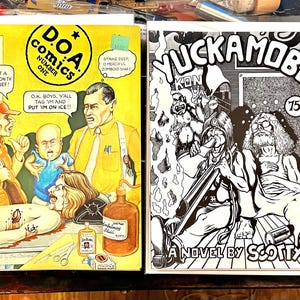 DOA Comics #1 AND Yukamobe #1 First Print Rare Underground Comics from 1971 and 1976 in Excellent unused minty condition!