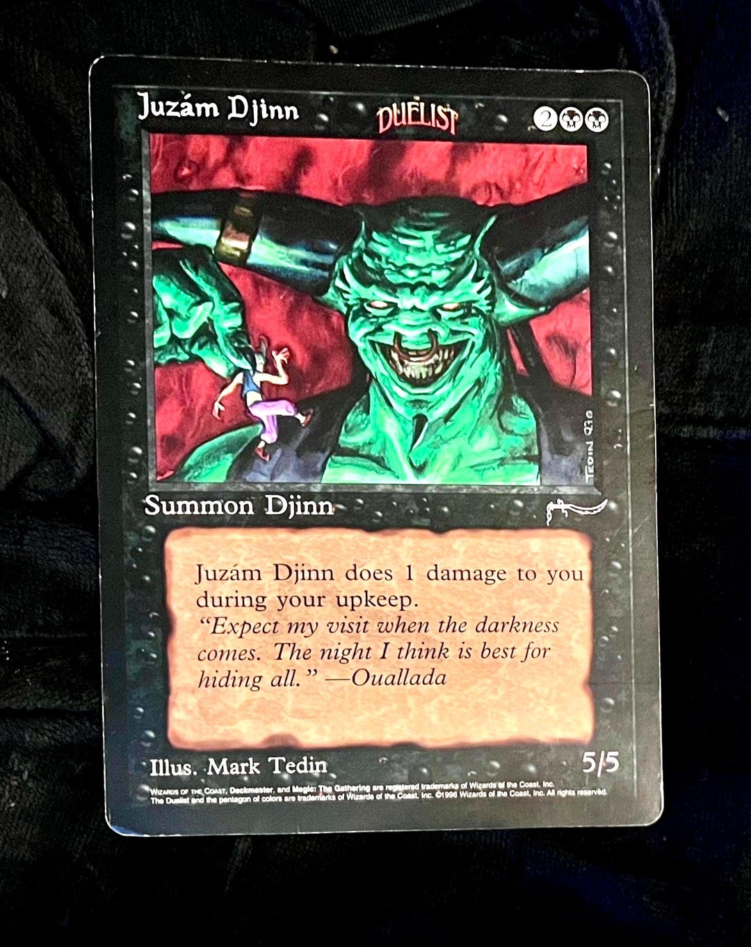 MTG Juzam Djinn Wizards of the Coast MTG - Oversize Cards (6” X 9