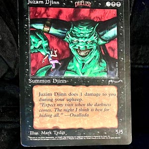 MTG Juzam Djinn Wizards of the Coast MTG - Oversize Cards (6” X 9