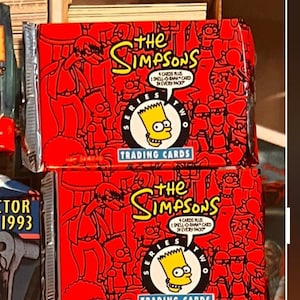 The Simpsons Trading Cards. 1994 Series II Trading Cards Unopened Packs. Rare Arty Art Cards Possible! Bart, Homer, Marge & Lisa Simpson ++