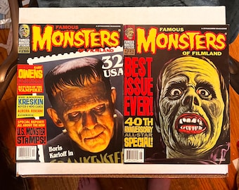 FAMOUS MONSTERS of Filmland #93 Magazine SKULL Cover Laminated