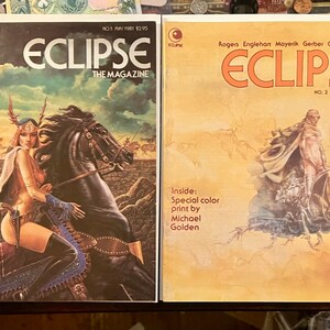 Eclipse Comic Magazine #1-8 Full Run! Vintage 1981 - 1983 Original Series Complete! Mature Graphic Art/Stories. Ditko, Englehart + More!