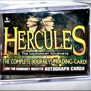 Hercules The Complete Legendary Journeys Set of 120 NonSport Trading Cards in clear hard plastic protective box with excellent appearance