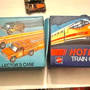 Estuche de colección HotWheels de 24 coches y estuche de tren Hotline de Mattel. ¡Disponibles varios HotWheels, vehículos Matchbox, accesorios y más!