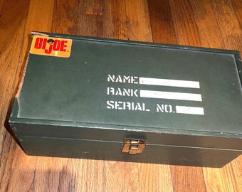 1960s Vintage Gi Joe Wooden Footlocker With Accessories - Etsy