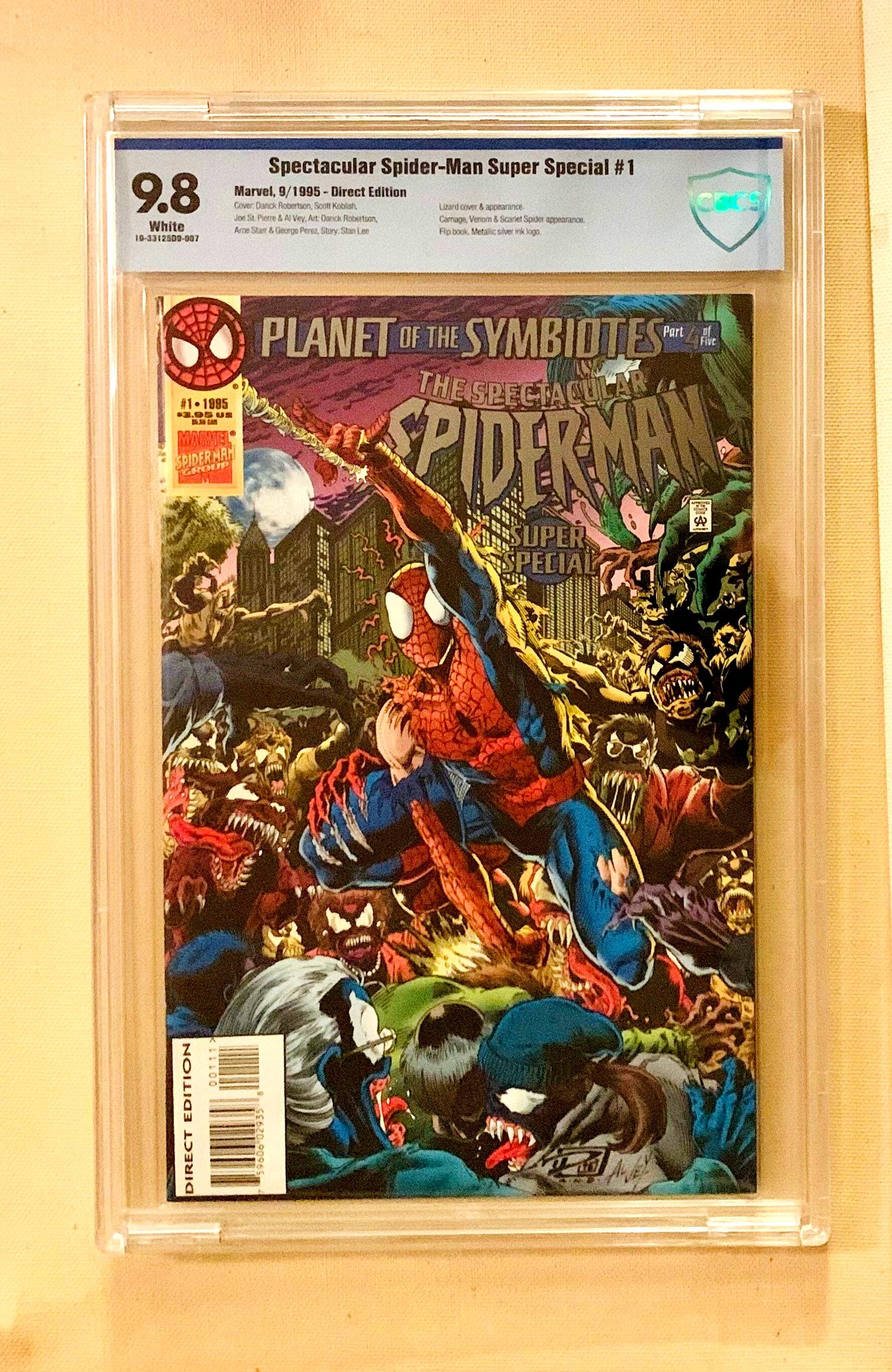 Spider-Man #1 CGC 9.8 Gold! Silver! Green! 1990 Todd