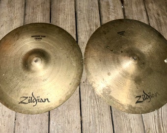 Vintage Zildjian Cymbals. 20” Mediim Ride & 18” Medium Thin Crash. 1980s Zildjian. Vintage Paiste RUDE 16” and 22” Cymbals also available.