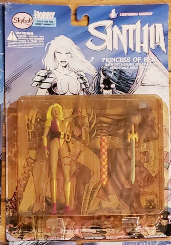 訳あり　BILLMAUS NIRAX ニラーX フィギュア Hellina, Nira X & Sinthia Vintage 1997 Action Figures! Blood