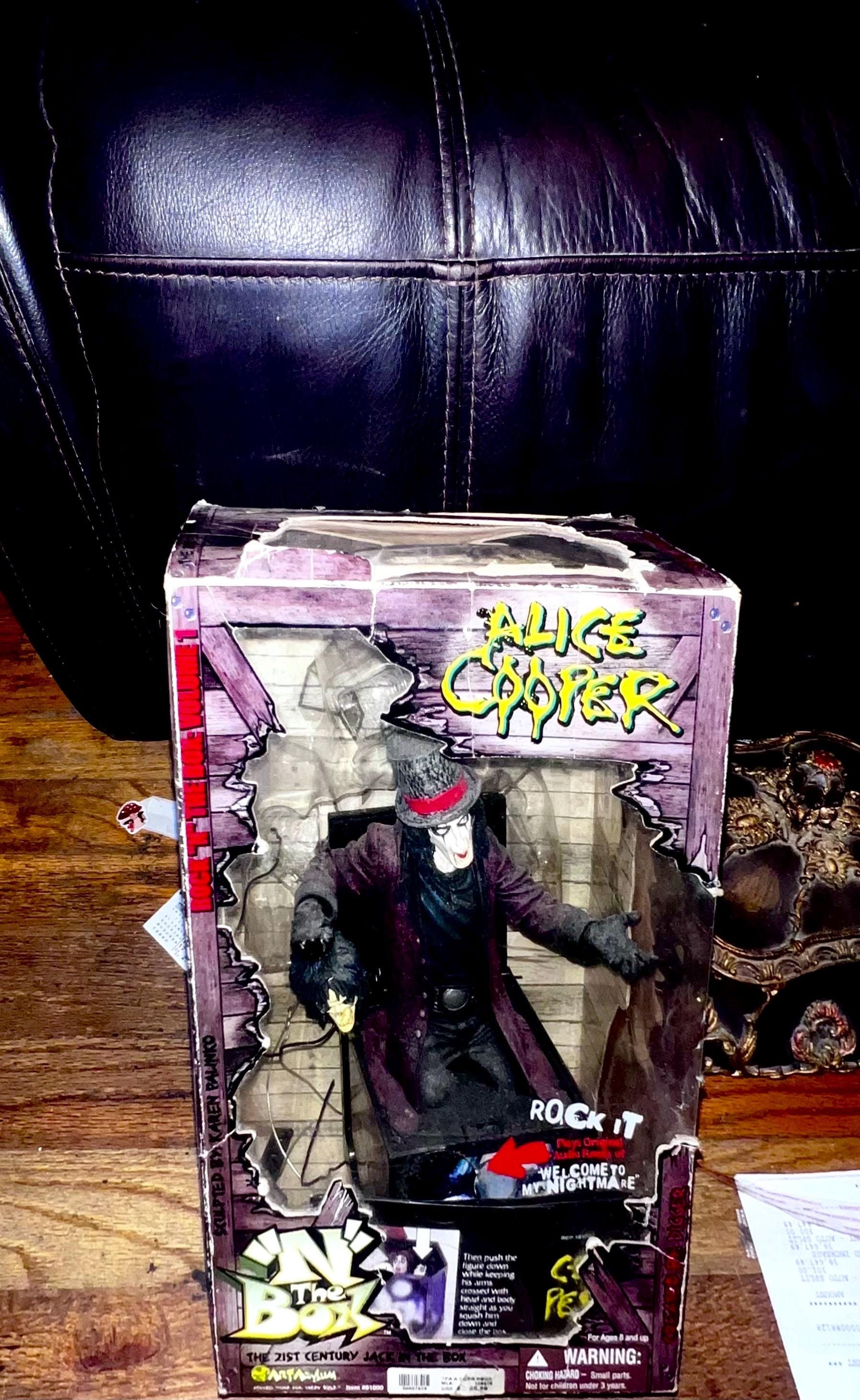 ALICE COOPER ロックインザボックス フィギュア 希少 Art Asylum
