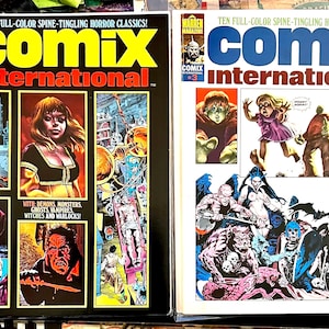 Comix International #2 & #3 HTF Vintage 1974 Warren Magazine Horror Comics! Full Color, Not Sold in Stores, No Ads, No Comic Code Authority