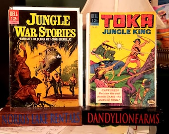 Jungles War stories 1964 and Toka Jungle King 1965 Comic Books. Jungle Warfare. Jungle Life. Welcome to the Jungle! Vintage Jungle Comics!