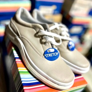 Keds Sneakers Briana Stone Smooth Walking Shoes, Everyday Shoes Classic, Comfy, Keds Many Sizes Vintage NOS in box w tags Super Sale Priced!