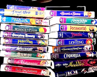 Big Disney + Collection Classic Full Length Movies Many Sealed VHS