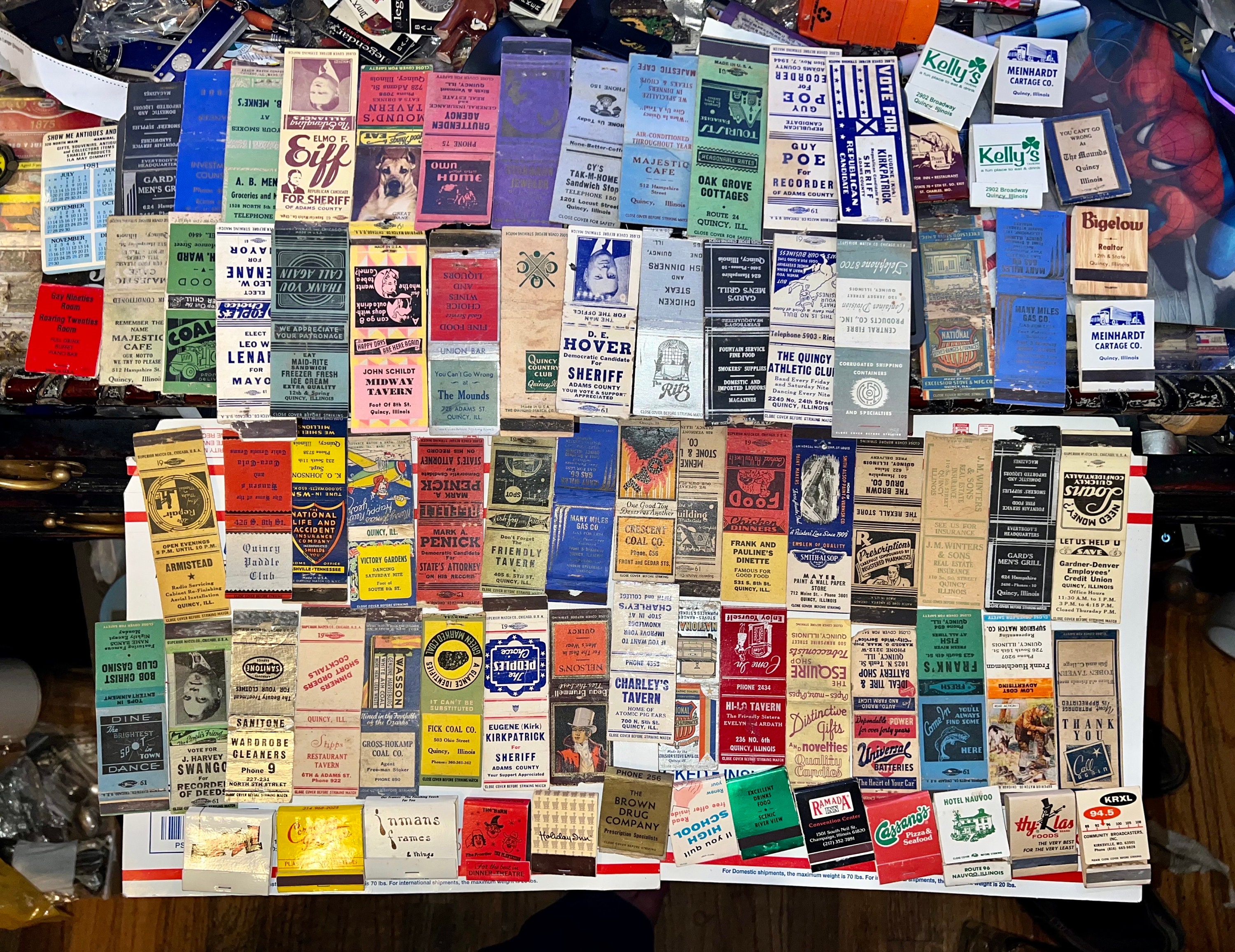 Matchbook Collection Vintage Match Book Advertising, Political