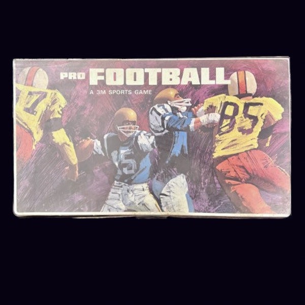 Pro Football Vintage 1966 3M Sports Game -Strategic Plays, Official Rules. A challenging game for football fans of all ages. Super Bowl Time