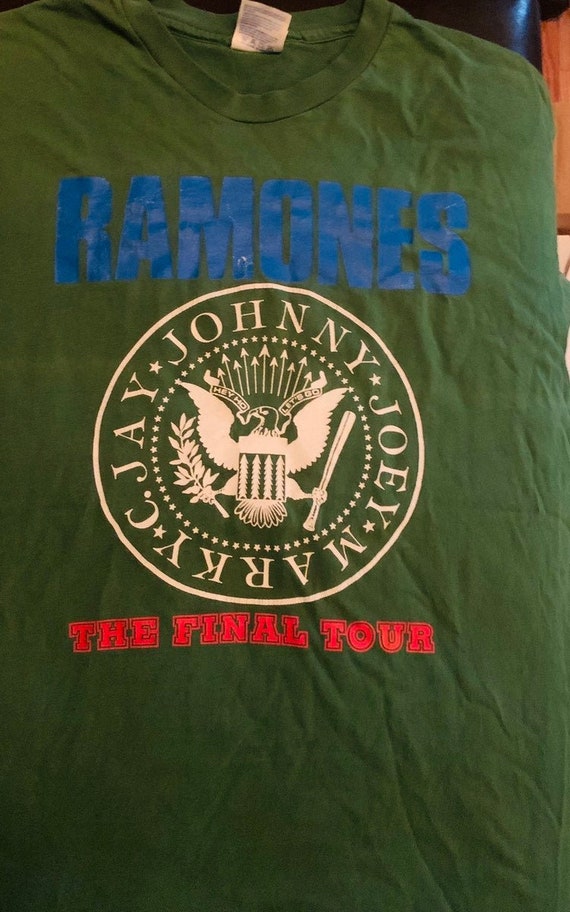 Ramones Shirt Final Tour 2 Sided 1996 Lollapalooz… - image 6