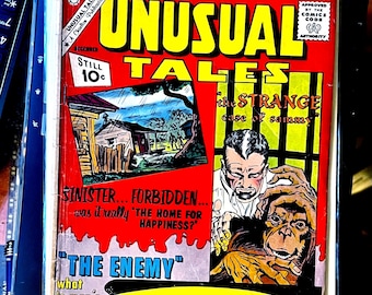 Unusual Tales #31 Vtg. 1961 Ten Cent Comic Book. Steve Ditko!  Strange stories of science fiction, fantasy & horror for the new Comics Code