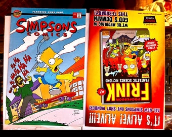 Simpson's #11 Flip Book 1995 W/ Homer on the Range #1 Back