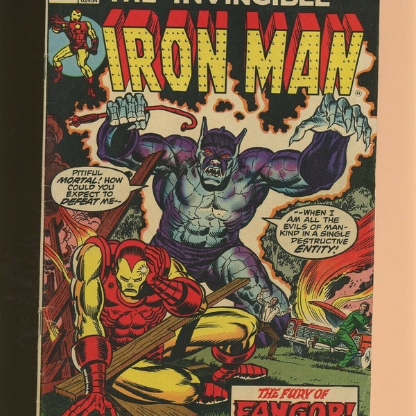 Iron Man #56  UK Edition! 1st series March 1973 Rasputin's Revenge Vintage Steve Gerber & Jim Starlin Iron Man! Doctor Strange 0.20 cents