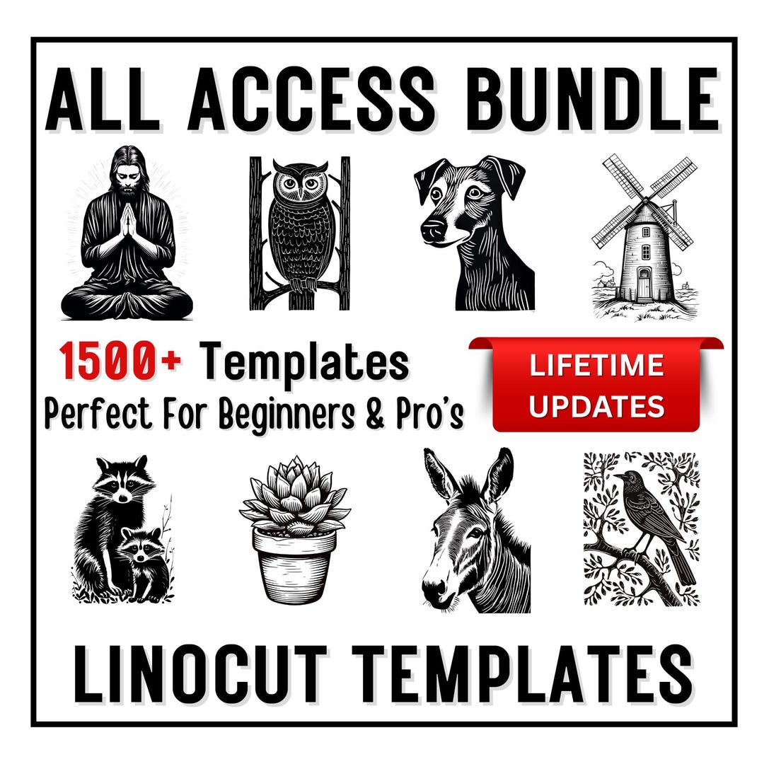 WHOLE STORE ACCESS - All Current Linocut Listings for One Low Price ...