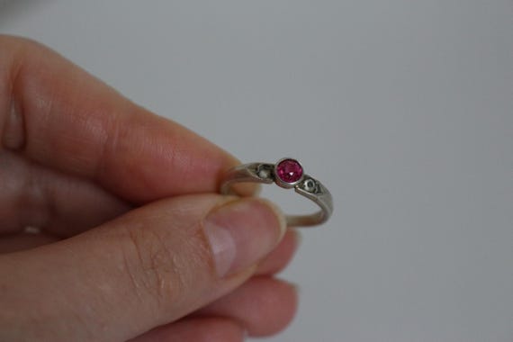 Vintage Soviet Silver 875 Ring with Ruby, USSR Je… - image 7