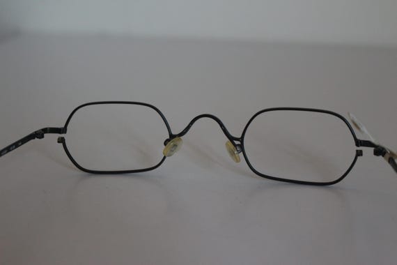 Fielmann Vintage Rectangular Eyeglasses, Black Me… - image 6