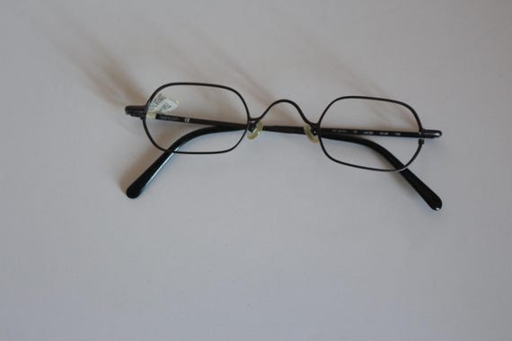 Fielmann Vintage Rectangular Eyeglasses, Black Me… - image 2