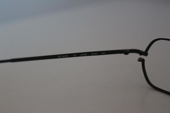 Fielmann Vintage Rectangular Eyeglasses, Black Me… - image 5